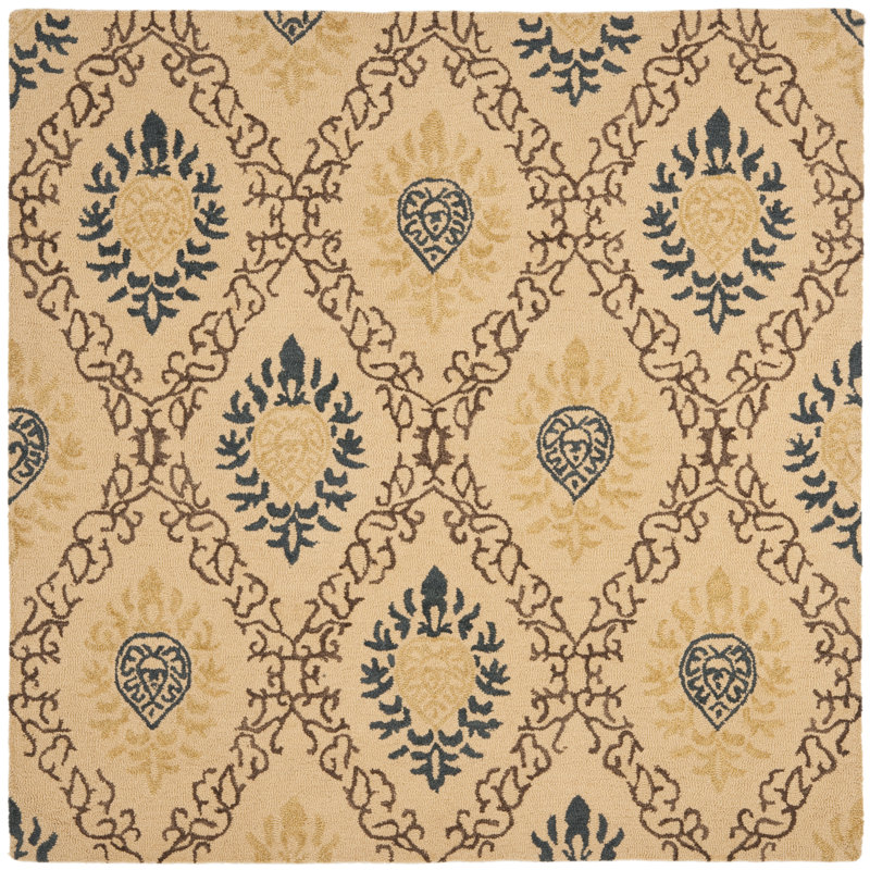 Dunbar Hand Tufted Wool Oriental Rug, Square 6'