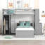 Lit mezzanine avec tablettes, bureau et garde-robe Sdalone-1729229388-1729229390