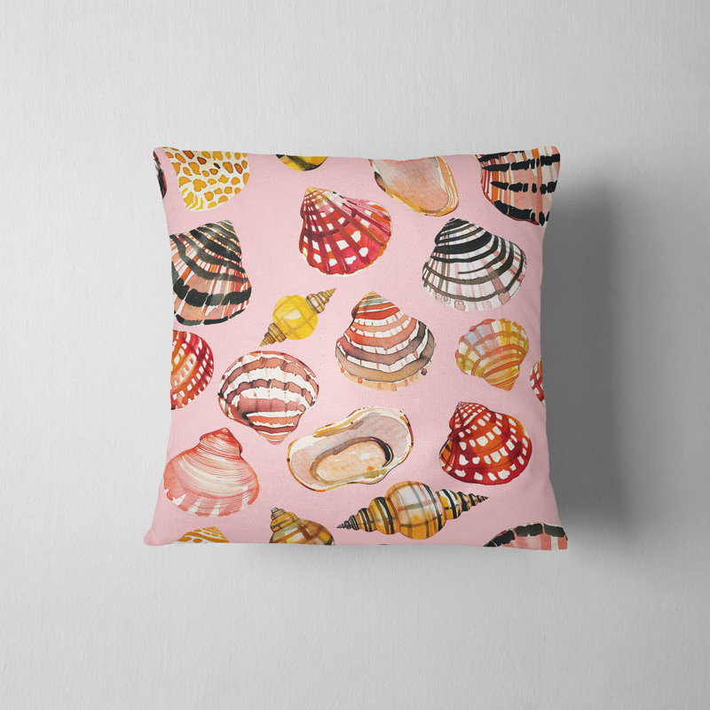 Housse de coussin Seashells, H 16 po x l 16 po