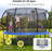 Sapphome Round Backyard Trampoline with Safety Enclosure-92871495