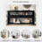 62.2'' Modern Console Table Sofa Table Hallway Table With 4 Drawers and 2 Shelves Wood Console Table-655442502