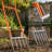 5 Tines Broadfork Fork Garden Tool, Steel Digging Fork, 51cm Working Width, 36cm Tine Length, Ergonomic No Bend Broad Fork For Deep Soil Loosening Aeration, No Dig Garden Spading Cultivator For Vegetable Beds, Backyard Farm Soil Preparation