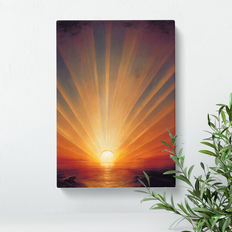 XV1022-4736X Tranquil Sunset - Wall Art, Wrapped Canvas, 50cm H x 35cm W, No Matte