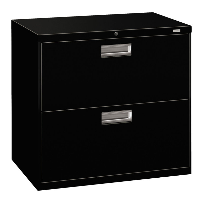 Brigade 600 Series 2-Drawer Lateral Filing Cabinet, Black