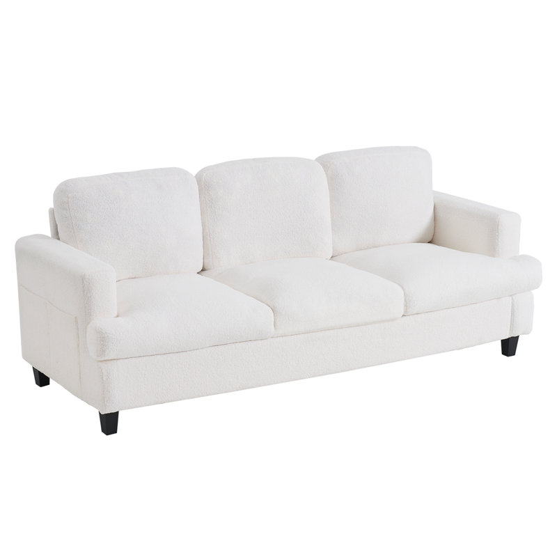 87.4” 3 Seater Sofa With Deep Seats, Modern Couch For Living Room, Comfy Armrests And Seats And Backrests