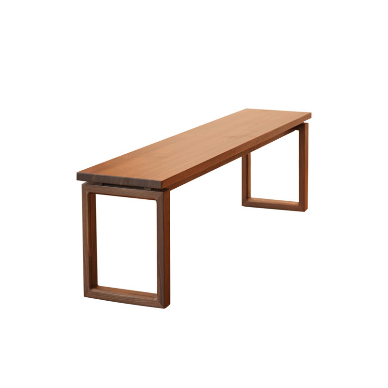 Retro Environmental Protection Solid Wood Bench Solid Wood Bench, 17.71" H x 78.74" W x 13.77" D