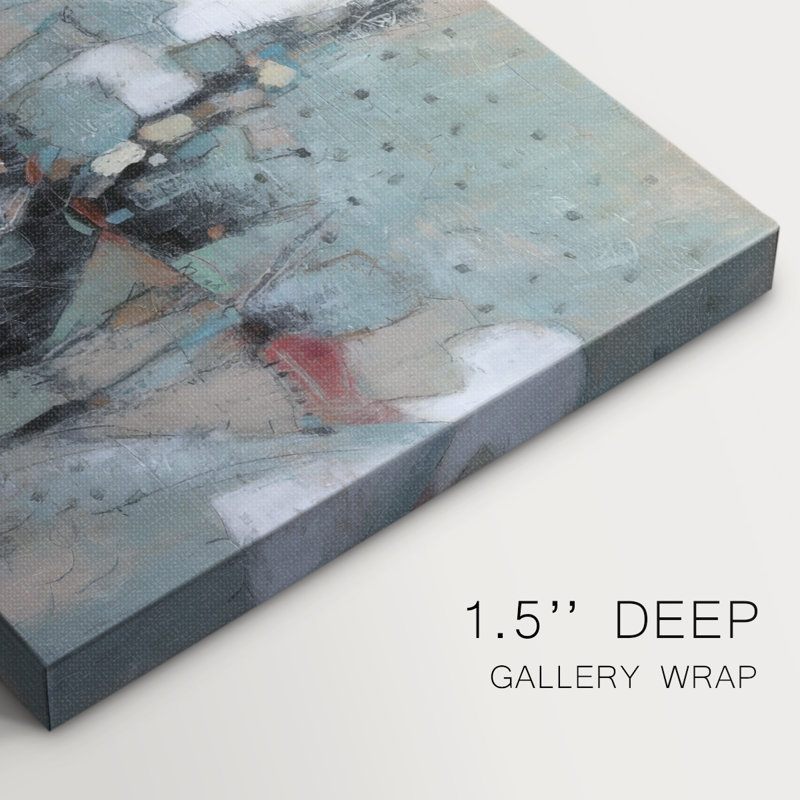 Embellished Patchwork I -Gallery Wrapped Cavas, 8" H x 12" W