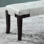 Banc rembourré en bois massif-964741476