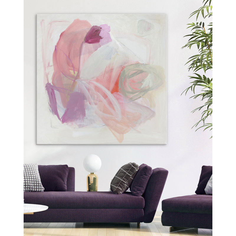"Tulip Play I" par Katie Ré Scheidt, H 30 po x l 30 po, Toile tendue