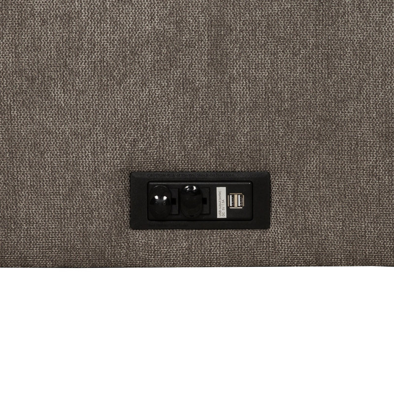 Canapé-lit convertible grand format 75 po avec prise USB / prise Cabrina