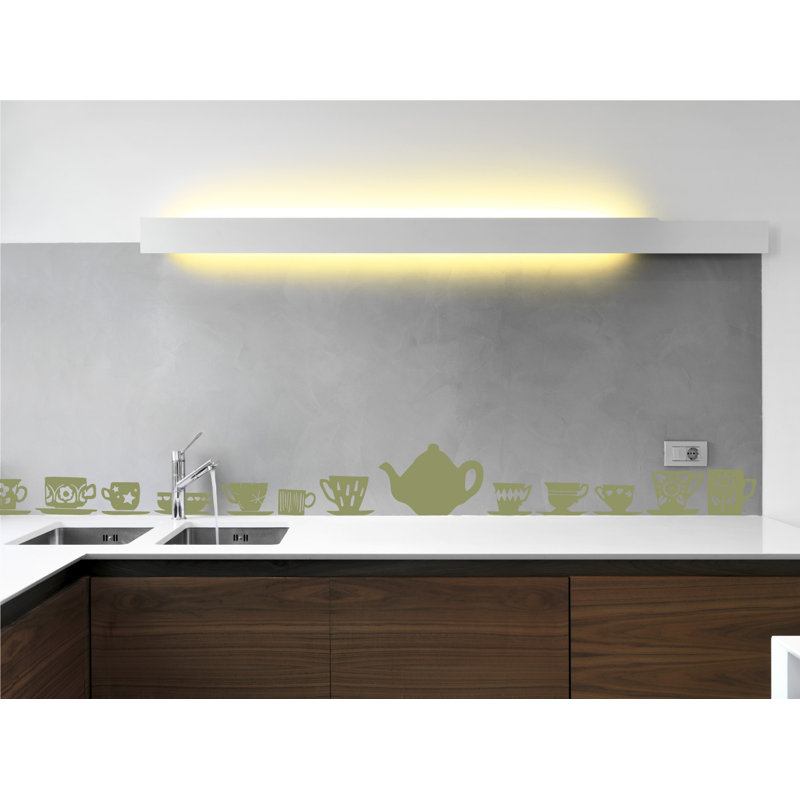 Food & Beverage Non-Wall Damaging Wall Decal, 23" H x 24" W x 0.01" D, Olive