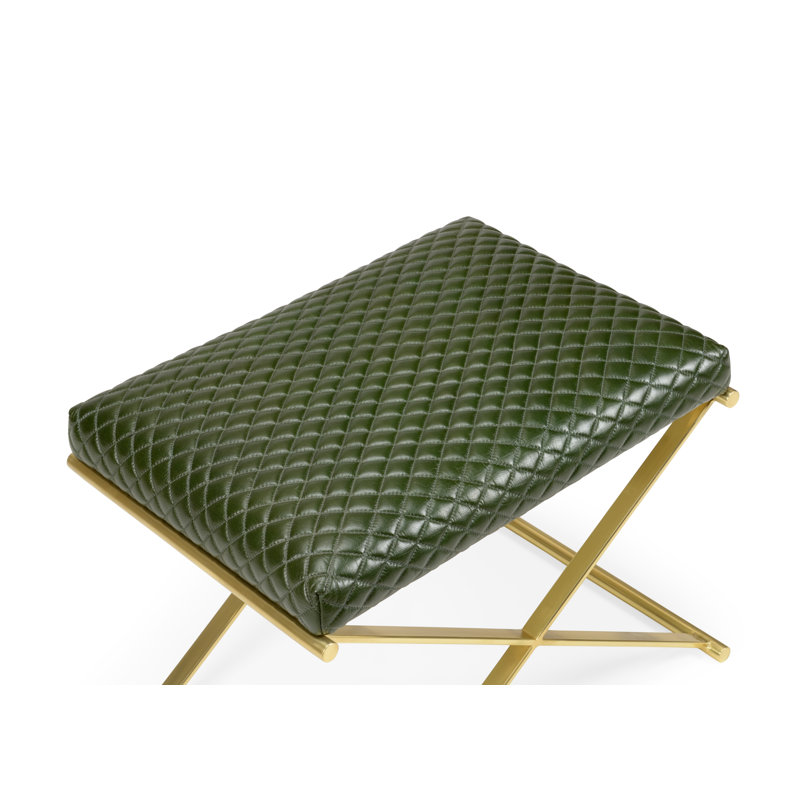 Garrett Leather Vanity Stool