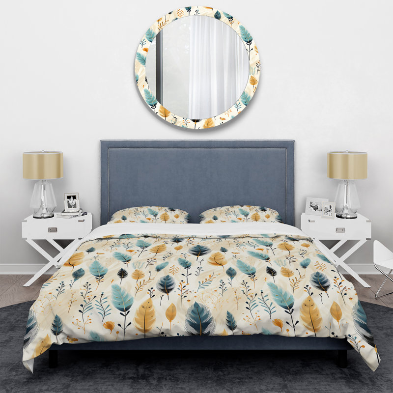 Ensemble de housse de couette Minimalisme, Housse de couette pour grand lit et 2 taies décor