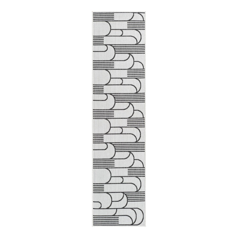 Tapis intérieur / extérieur d'extérieur moderne, Tapis de couloir 2 pi x 8 pi