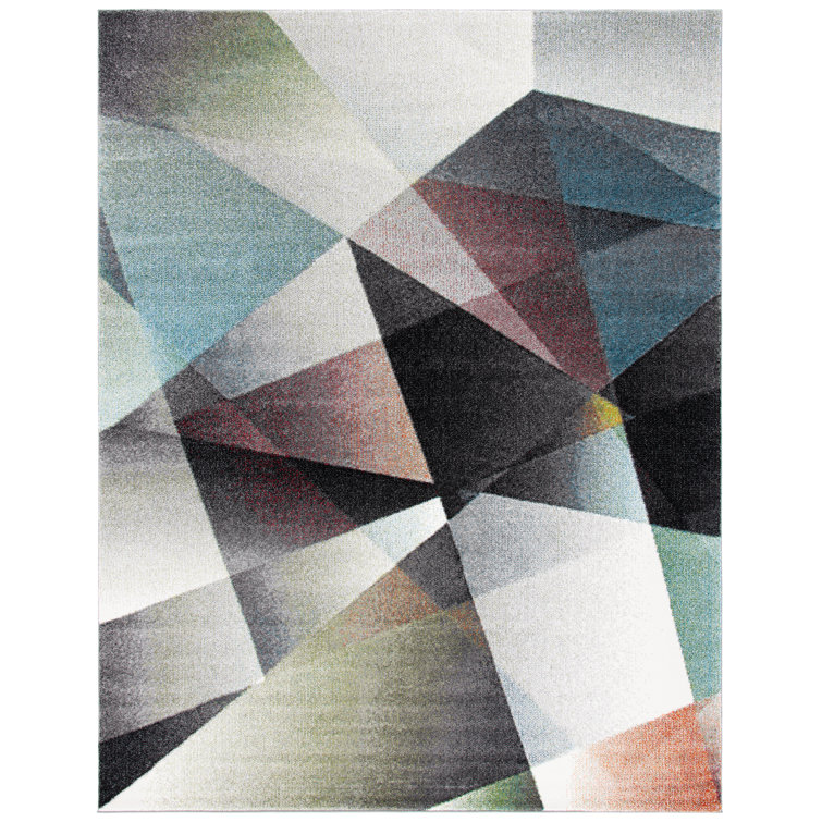 Asumi Wimbled Gray/Brown Area Rug