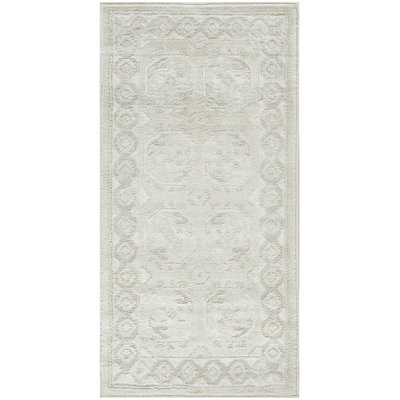Lafever 2' x 4' Ivory Beige Vintage Indoor Rug