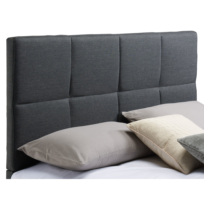Tête de lit tapissier Tarina, Double / grand, Poivre