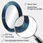 Blue Mystic Winter Barn In The Dark I - Miroir mural ovale traditionnel bleu-634098150