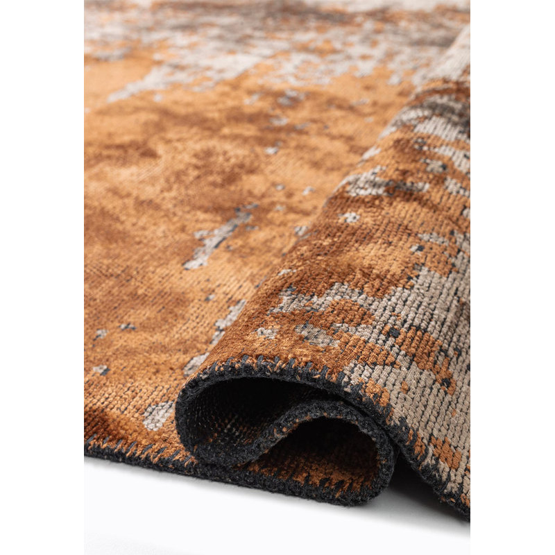 Razhane Abstract Hand Loom Indoor / Outdoor Area Rug, Rectangle 5'3" x 7'6"