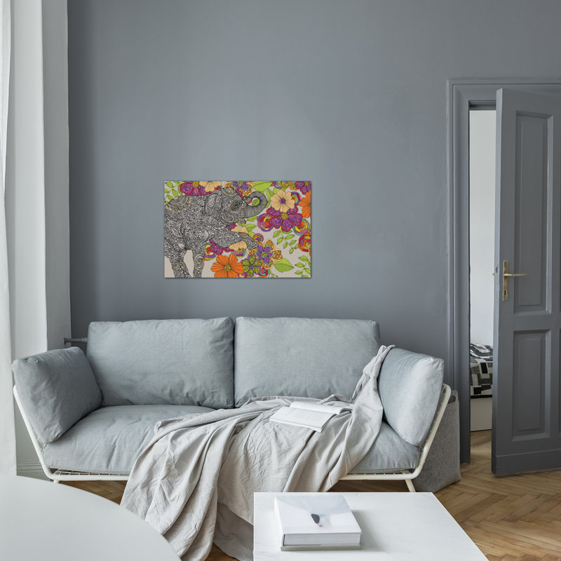 « éléphant puzzle », impression sur toile tendue, H 12 po x l 18 po x P 1,5 po, Toile tendue