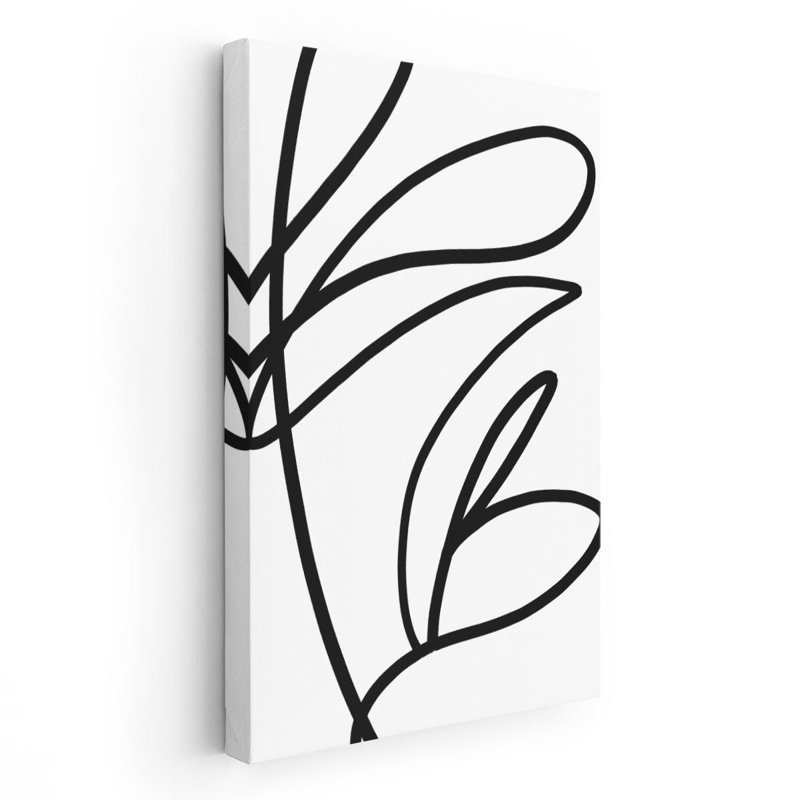 «Young and Restless Black and White», reproduction d'art sur toile, H 48 po x l 32 po