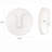 Aralene 10" White Ceramic Face Round Wall Decor
