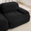 Canapé 4 places en velours côtelé doux 32D éponge à haute résilience Conception ergonomique pour animaux de compagnie Compression complète Emballage sous vide Combinaison gratuite sans assemblage pour les chambres à coucher, noir-2100200476-2100200479-2100200475
