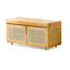 Rangement en bois avec banc d'entrée