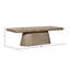 Brie Solid Wood Single Coffee Table