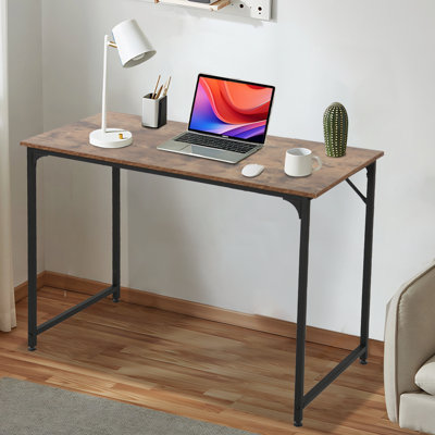 Computer Desk, 32 Inch Home Office Writing Desk With Metal Frame, For Home Office, Vintage