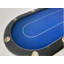 Table de poker pliable 94 pouces avec roues pour 10 joueurs, bleu-116625047