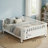 Full Size Low Platform Kids Bed with Pristine White Finish, Perfectly Designed For Kids’ Bedrooms And Suitable-1675183179-1675749482