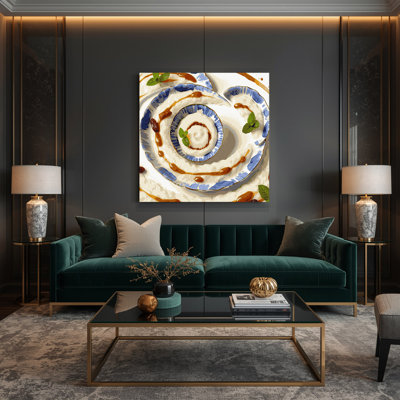 Art mural sur toile beige, Desserts