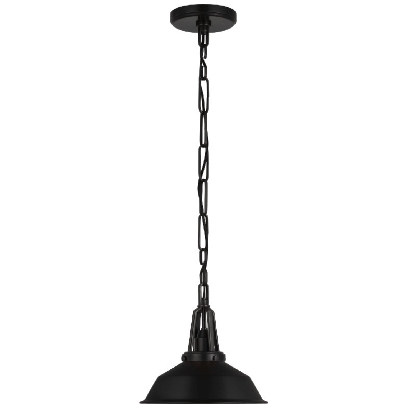 Chapman & Myers Layton Pendant, Bronze, 82.38" H x 10" W x 10" D, Matte Black