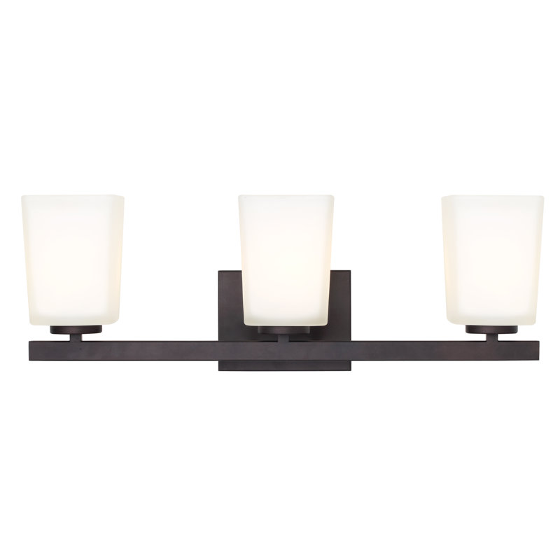 3 - Light Dimmable Vanity Light, Oil Rubbed Bronze