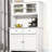 HOMCOM 63.5" Kitchen Buffet With Hutch