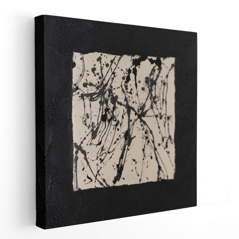 «Fading Boundaries II Black and White», reproduction d'art sur toile, H 12 po x l 12 po