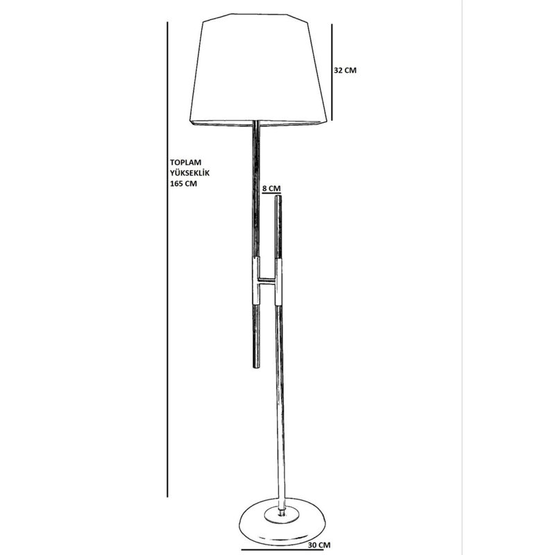 Luro Sleek Red Floor Lamp, 65.0 Inches Tall | Durable Metal Body with Chrome Coating & Fabric Cap | E27 Socket (Max 60W) | Electrostatic Oven Dried Paint | Perfect for Modern Living Rooms & Bedrooms, Stylish & Functional Design