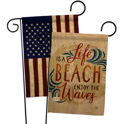 Double Sided 18.5'' H x 13'' W Polyester Garden Flag