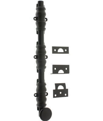 Solid Brass 24" Ornamental Bolt with Round Knob