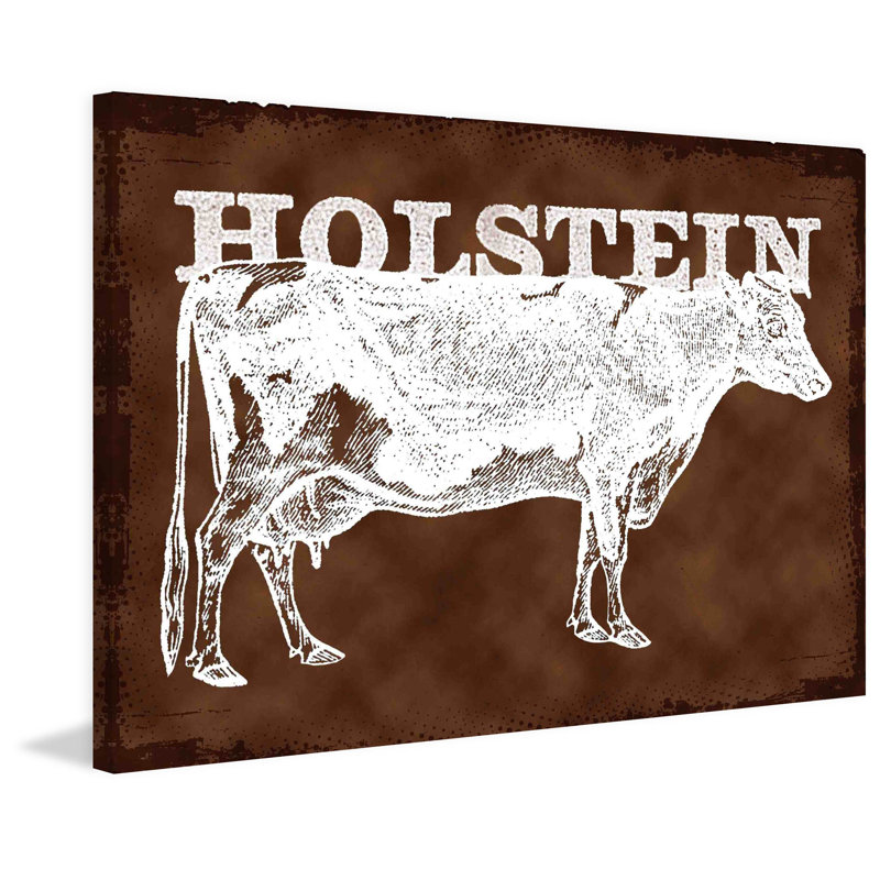Cows Holstein - Wrapped Canvas Print, 61 cm H x 91 cm W x 3.81 cm D