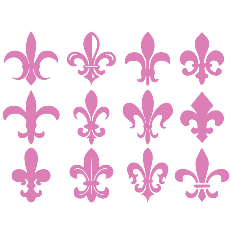 Décalcomanie murale motif fleur du lis, H 40 po x l 53 po x P 0,01 po, Gomme à bulles