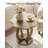 Flower-shaped End Table, Farmhouse Side Table