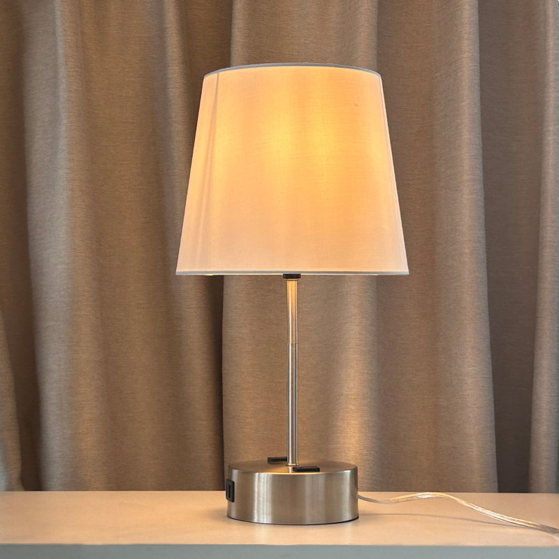 Lampe de table en métal USB