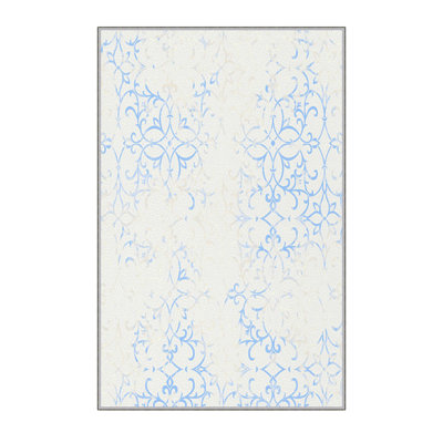 Tapis en polyester de qualité supérieure (5,2 x 7,5 pi), 100% antibactérien, antidérapant, 0,3 po de hauteur | Lavable à la machine, impression numérique 3D, tapis tissé durable | Idéal pour le salon, la chambre à coucher et les espaces repas