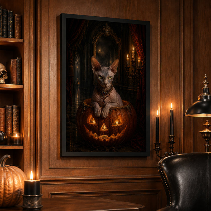 Art mural Sphynx, 36"H x 24"W