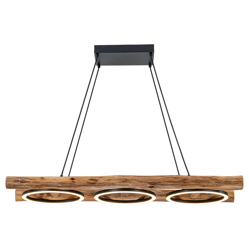 Solid Wood Led Ladder Chandelier