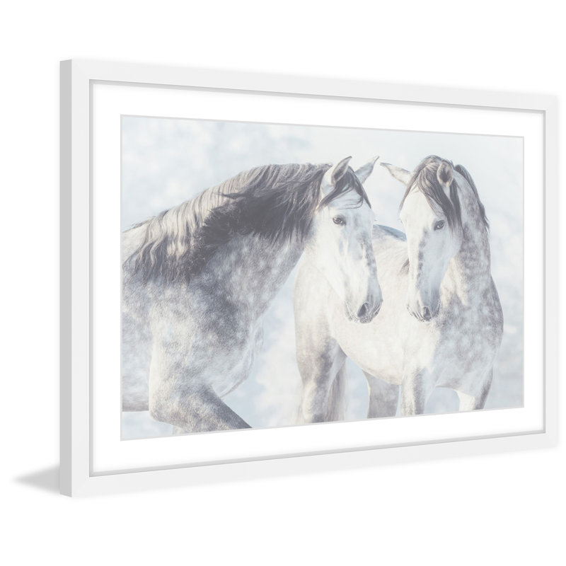 «Twins With Spots», reproduction d'art encadrée, H 12 po x l 18 po x P 1,5 po