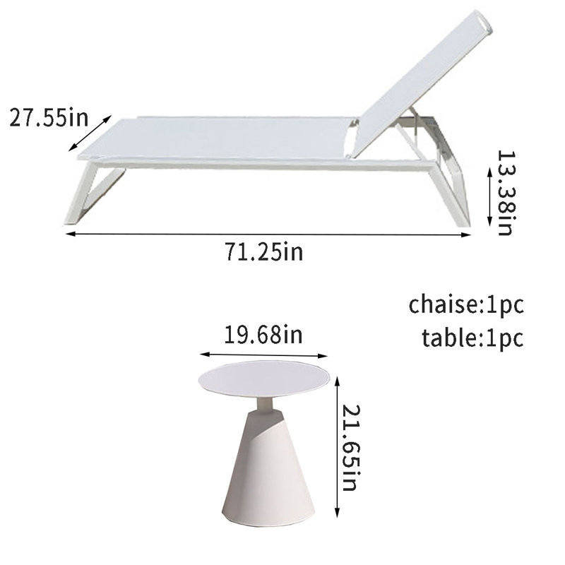 Morenus Outdoor Chaise Lounge Set