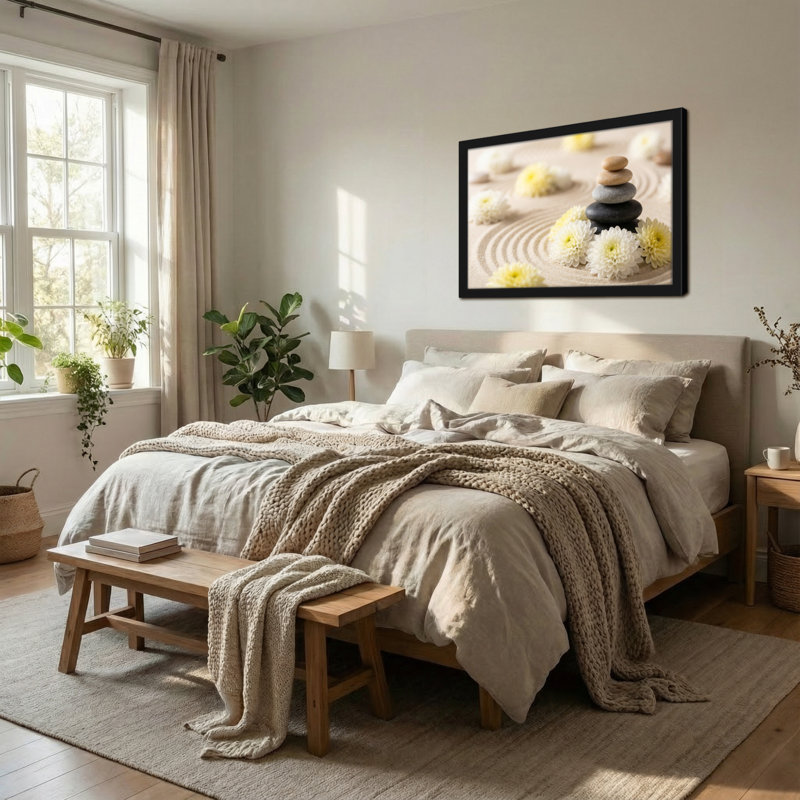 Motif zen de pierres Fashion Garden, H 16 po x l 24 po